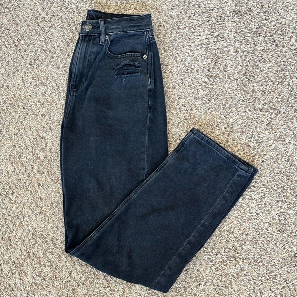 American Eagle Outfitters Black Straight Leg Jeans